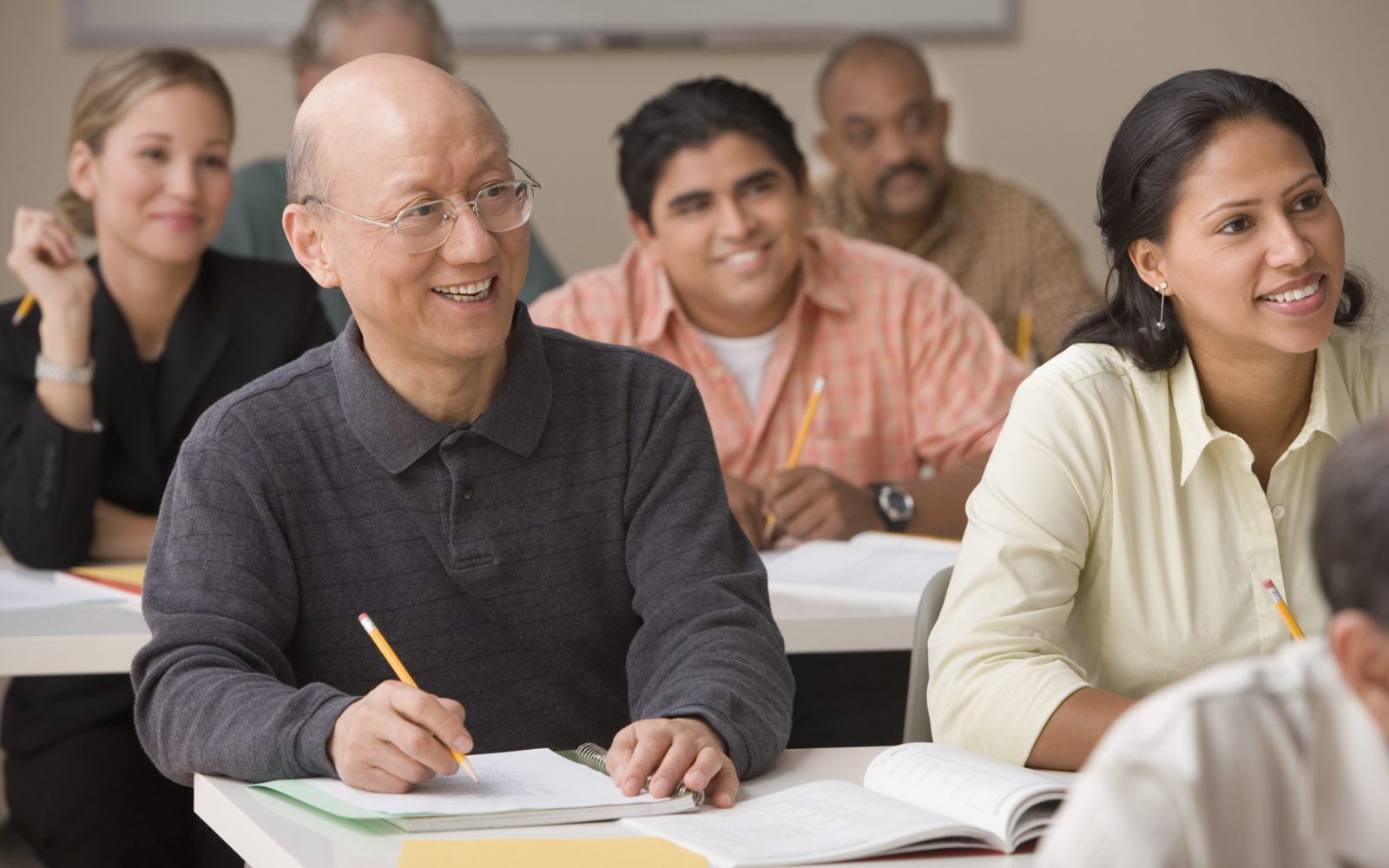Students in class