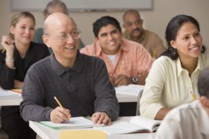 Students in class