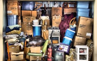 Garage filled with stuff