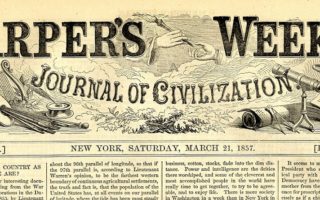 Newspaper from 1857
