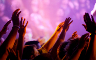 Hands raised in worship