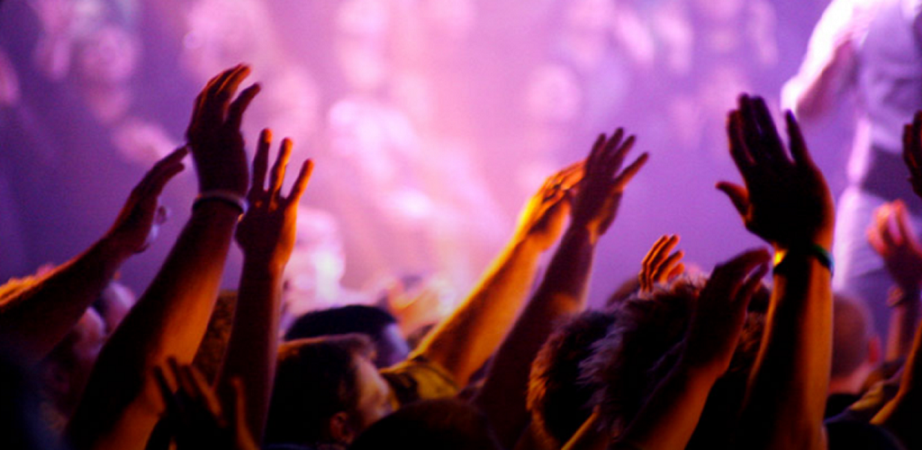 Hands raised in worship